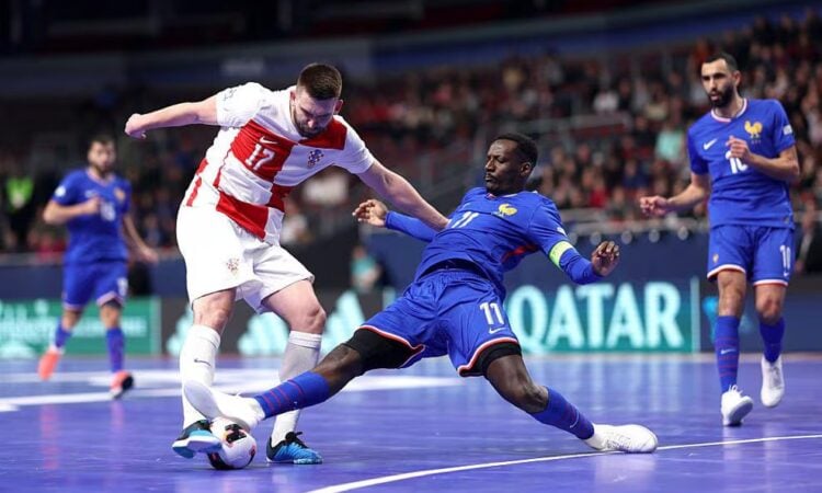 Horvātijas un Francijas telpu futbola izlases