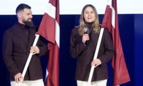 Kaspars Daugaviņš un Dženifera Ģērmane