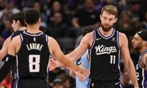 Zeks Lavīns un Domants Sabonis