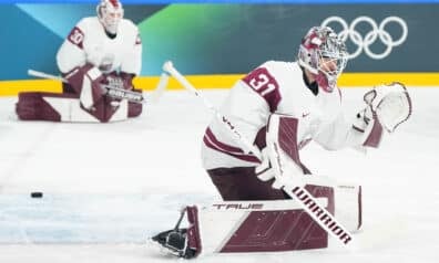 Elvis Merzļikins un Artūrs Šilovs