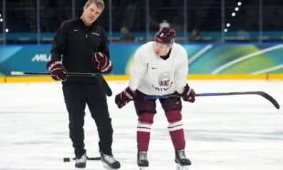 Sandis Ozoliņš un Alberts Šmits