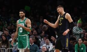 Džeisons Teitums un Kristaps Porziņģis