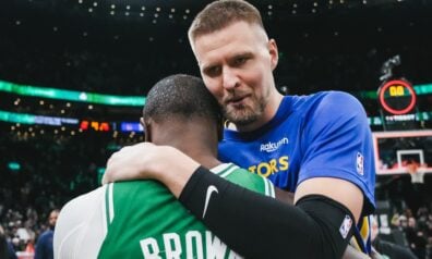 Kristaps Porziņģis un Džeilens Brauns