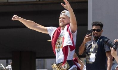 Kristaps Porziņģis un Felipe Gabriels Ksavjērs