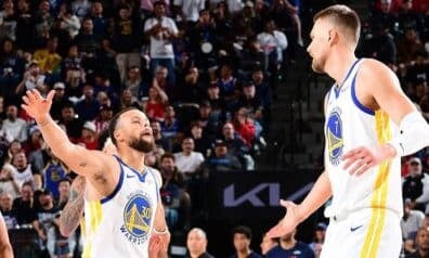 Stefans Karijs un Kristaps Porziņģis