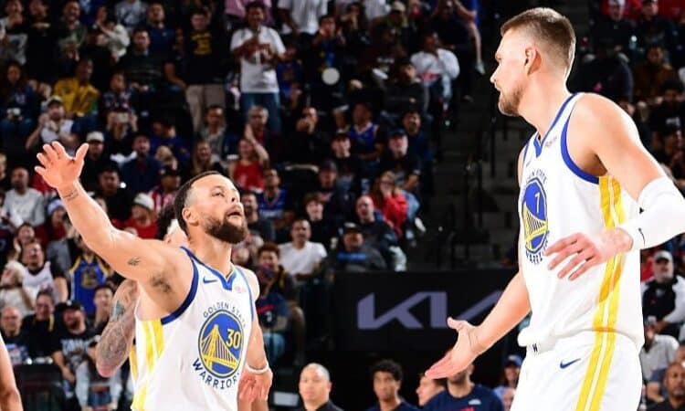 Stefans Karijs un Kristaps Porziņģis