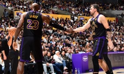 Lebrons Džeimss un Luka Dončičs