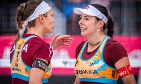 Tīna Graudiņa un Anastasija Samoilova