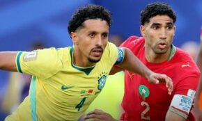 Brazīlijas un Marokas futbola izlases