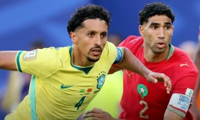 Brazīlijas un Marokas futbola izlases