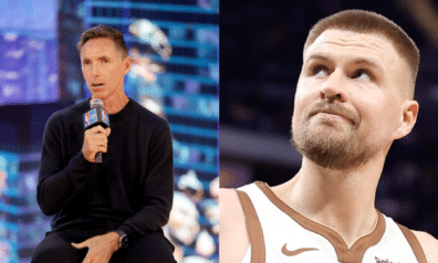 Stīvs Nešs un Kristaps Porziņģis