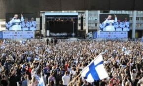 Somijas hokeja izlases svinības