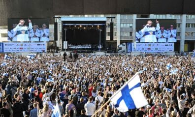 Somijas hokeja izlases svinības
