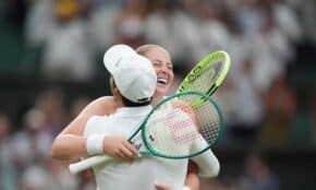 Aļona Ostapenko un Marselo Arevalo