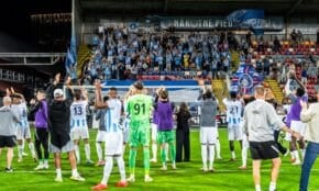 Konferences līgas spēle Skonto stadionā